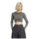 Adidas Γυναικεία μακρυμάνικη μπλούζα Ribbed Cropped Top